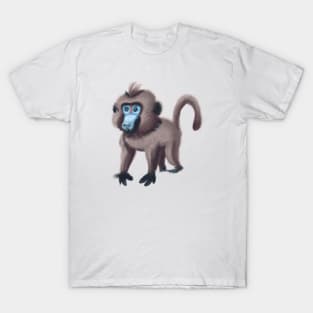 Cute Baboon Drawing T-Shirt